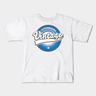 Luxembourg vintage logo Kids T-Shirt